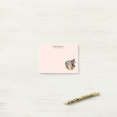 Post-it® Deux beaux chevaux Boho occidental (Sur un bureau)