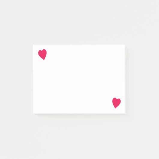Post-it® Deux Coeurs Rouges, Publier Des Notes (Devant)