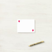 Post-it® Deux Coeurs Rouges, Publier Des Notes (Sur un bureau)