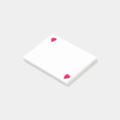 Post-it® Deux Coeurs Rouges, Publier Des Notes (Incliné)
