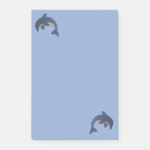 Post-it® Deux Dauphins de type Dauphins Jumping Bleu Blanc