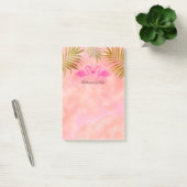 Post-it® Deux Flamants roses roses aquarelle Tropical Post  (Bureau)