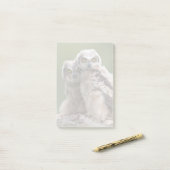 Post-it® Deux grands hiboux à cornes de bébé (Sur un bureau)