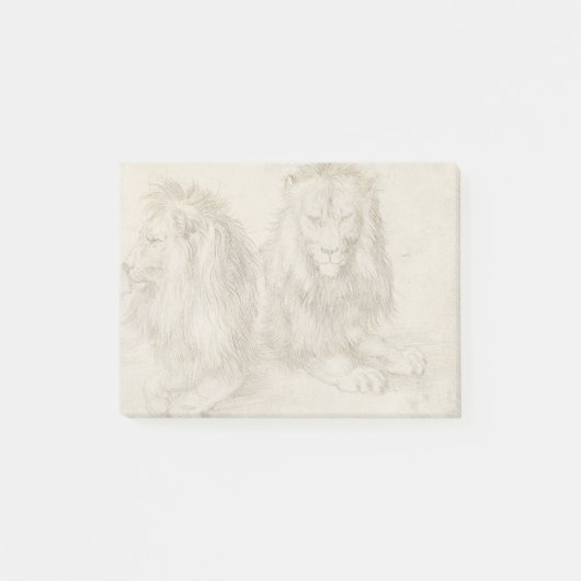 Post-it® Deux Lions assis Albrecht Durer (Devant)