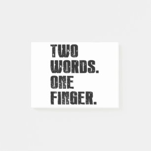 Post-it® Deux mots un doigt