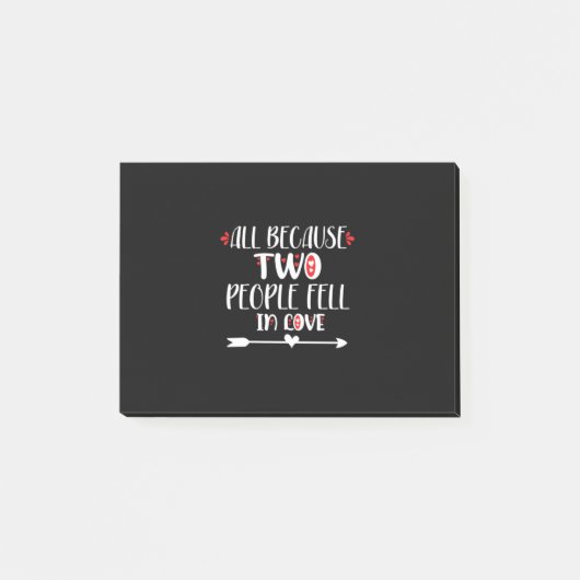 Post-it® Deux Personnes Se Sentent Amoureuses (Devant)