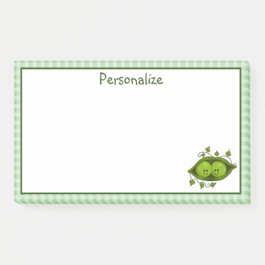 Post-it® Deux petits pois dans une cosse (Devant)