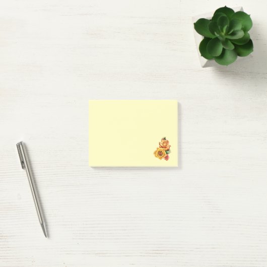 Post-it® Deux Roses Jaunes (Bureau)