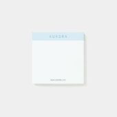 Post-it® Deux tons bleu minimaliste (Devant)