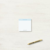 Post-it® Deux tons bleu minimaliste (Sur un bureau)