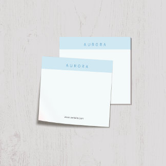 Post-it® Deux tons bleu minimaliste