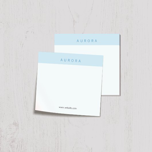 Post-it® Deux tons bleu minimaliste