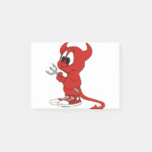 Post-it® Devil Red Demon Cartoon Satan Evil Hell Heure (Devant)
