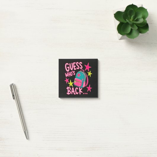 Post-it® Devinez qui est de retour Encore drôle de rentrée (Bureau)