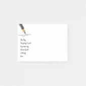 Post-it® Devis de travail amusant Aller à quitter (Devant)