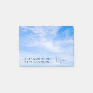Post-it® Devis Sky de nom personnalisé
