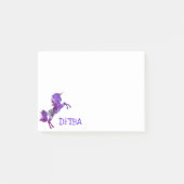 Post-it® DFTBA Purple Unicorn Soyez un violet génial (Devant)