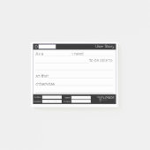 Post-it d'histoire d'utilisateur (Devant)