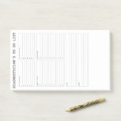 Post-it® Diagnosticien À Faire Sticky Note (Sur un bureau)