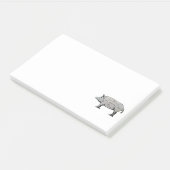 Post-it® Diagramme de cochon du boucher (Incliné)