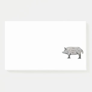 Post-it® Diagramme de cochon du boucher