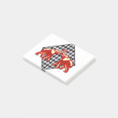 Post-it® Diamant de Houndstooth Love (Incliné)