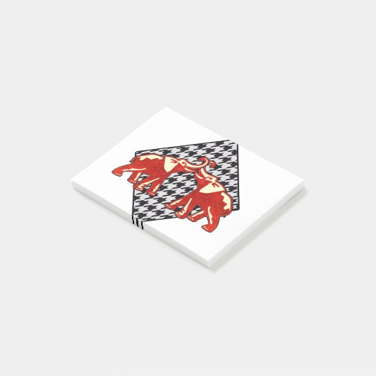 Post-it® Diamant de Houndstooth Love (Incliné)