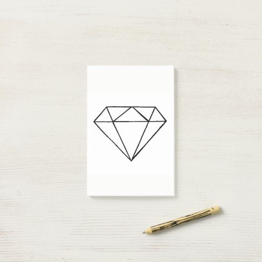 Post-it® Diamant post it (Sur un bureau)