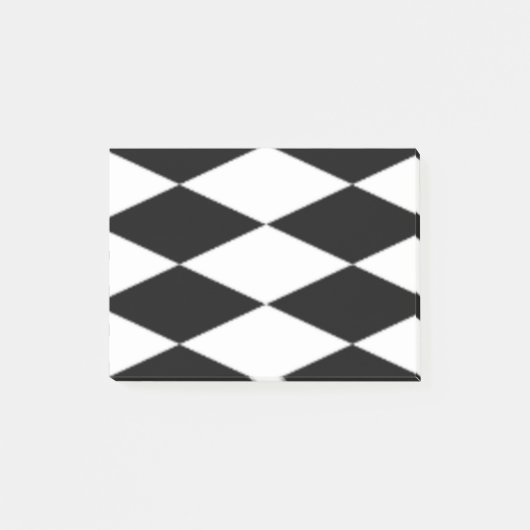 POST-IT® DIAMANTS NOIRS ET BLANCS (Devant)