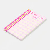 Post-it® Diamants peints en rose et jaune (Incliné)