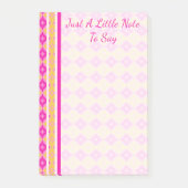 Post-it® Diamants peints en rose et jaune (Devant)