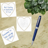 Post-it® Diamond Gold Heart