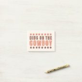 Post-it® Dibs Sur Le Cowboy (Sur un bureau)
