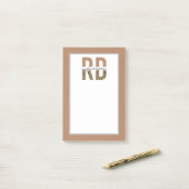 Post-it® Diététiste enregistrée RD Cheetah Typographie d'im (Sur un bureau)