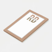 Post-it® Diététiste enregistrée RD Cheetah Typographie d'im (Incliné)