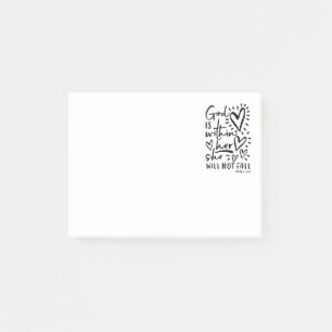 Post-it® Dieu est dans son 46:5 de psaume