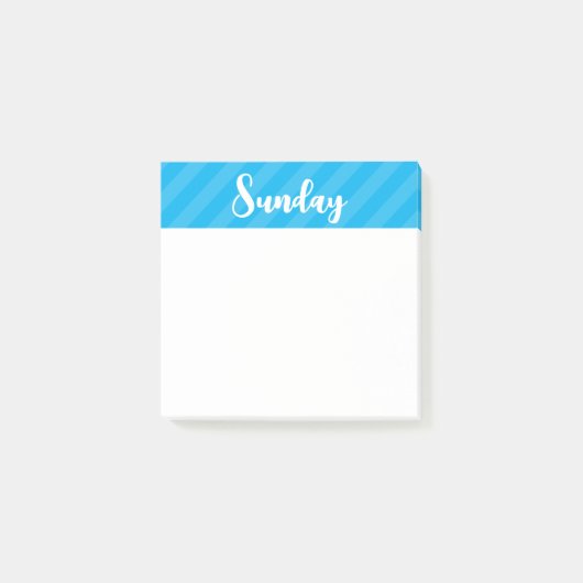 Post-it® Dimanche - Bleu - Jours de la semaine - Publier de (Devant)