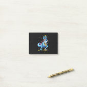 Post-it® Dinosaur T-rex Menorasaurus Joyeux Hanoukka Menora (Sur un bureau)