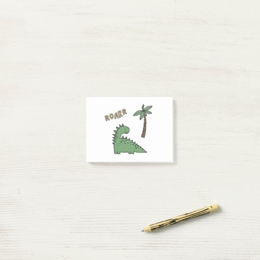 Post-it® Dinosaure (Sur un bureau)