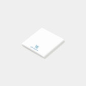 Post-it® Dinosaure bleu mignon personnalisé (Incliné)