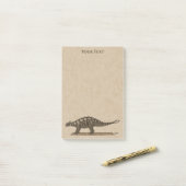 Post-it® Dinosaure crétacé Ankylosaurus Post-it Notes (Sur un bureau)