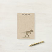 Post-it® Dinosaure crétacé Tyrannosaurus rex Post-it Note (Sur un bureau)