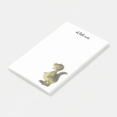 Post-it® dinosaure drôle de bande dessinée (Incliné)