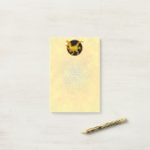 Post-it® Dinosaure en or personnalisé  (Sur un bureau)