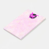 Post-it® Dinosaure rose personnalisé (Incliné)