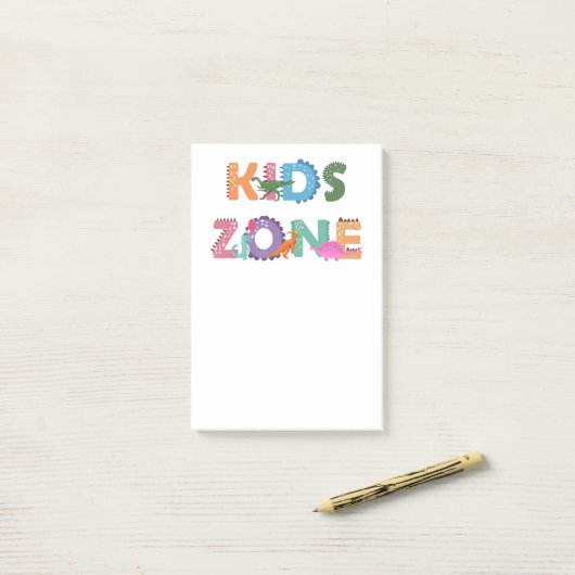 Post-it® Dinosaures (Sur un bureau)