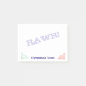 Post-it® Dinosaures mignons couleur pastel (Devant)