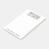 Post-it® Diplôme d'adjoint de médecin PA personnalisé (Incliné)