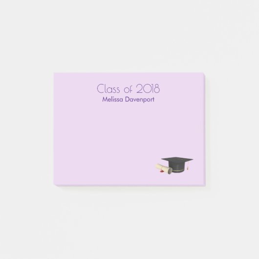 Post-it® Diplôme de fin d'études et diplôme en classe viole (Devant)