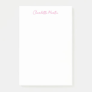 Post-it® Directeur Consultant Chef Blanc Rose Professionnel
